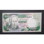 Colombia 200 Pesos 1985 UNC