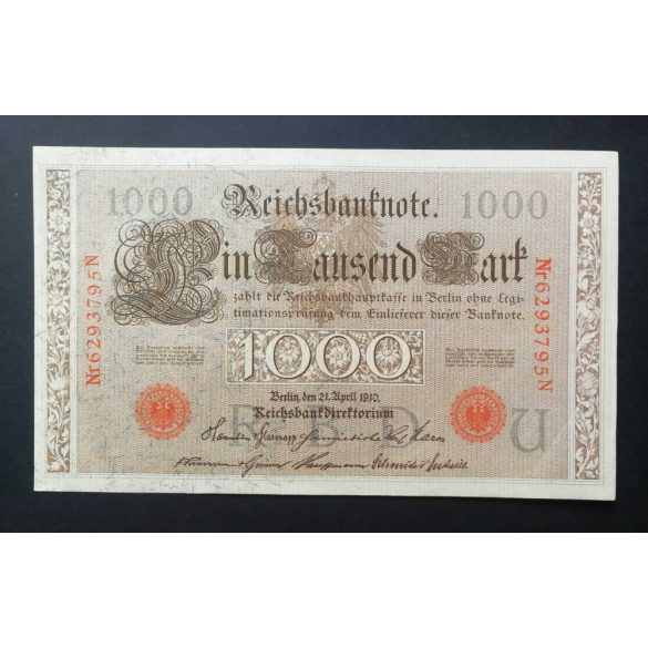 Németország 1000 Mark 1910 aUNC