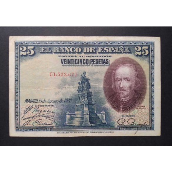 Spanyolország 25 Pesetas 1928 VF