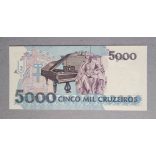 Brazil 5000 Cruzeiros 1993 Unc