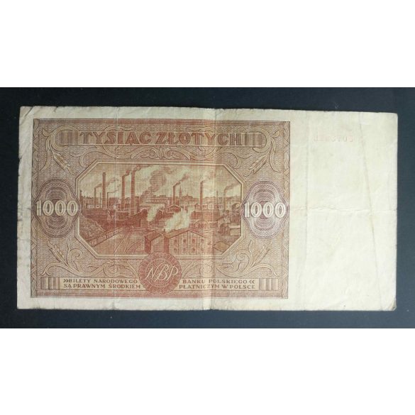 Poland 1000 Zlotych 1946 F