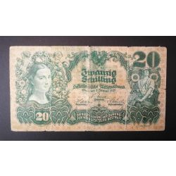 Ausztria 20 Schilling 1928 VG