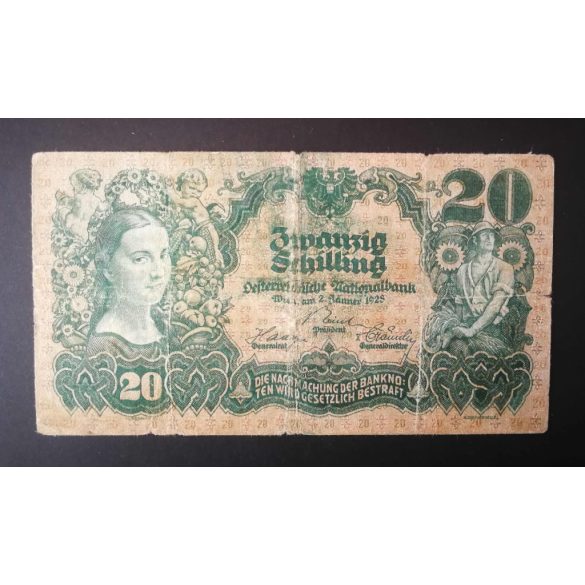 Ausztria 20 Schilling 1928 VG