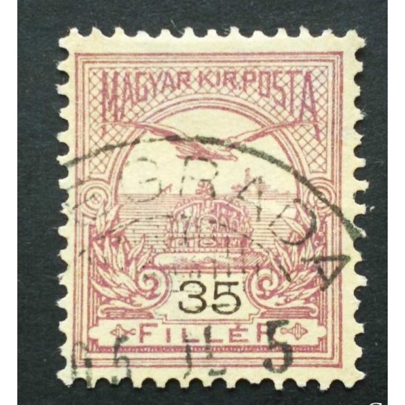 Hungary 1900 TURUL 35 F. perf. 12 : 11 3/4 (PR)EGRADA used