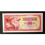 Yugoszlavia 100 Dinara 1978 Unc