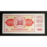 Yugoszlavia 100 Dinara 1978 Unc