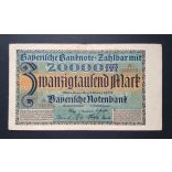 Germany 20000 Mark München 1923 VF-