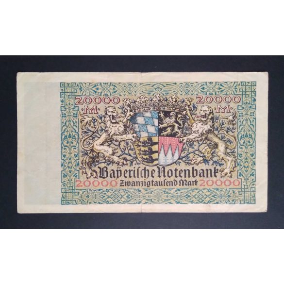 Germany 20000 Mark München 1923 VF-