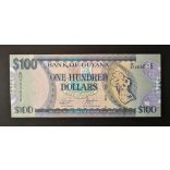 Guyana 100 Dollars 2022 UNC