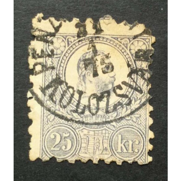 Hungary 1871 25 Kr. engraved, used KOLOZSVÁR
