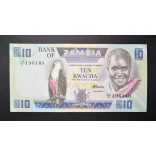 Zambia 10 Kwacha 1986 UNC 