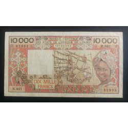 West African States Ivory Coast 10000 Francs 1990 F