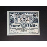 Austria 20 Heller 1920 Unc Traiskirchen