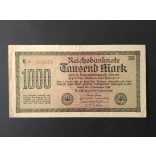 Germany 1000 Mark 1922 VF+