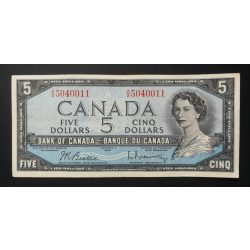 Canada 5 Dollars 1954 VF