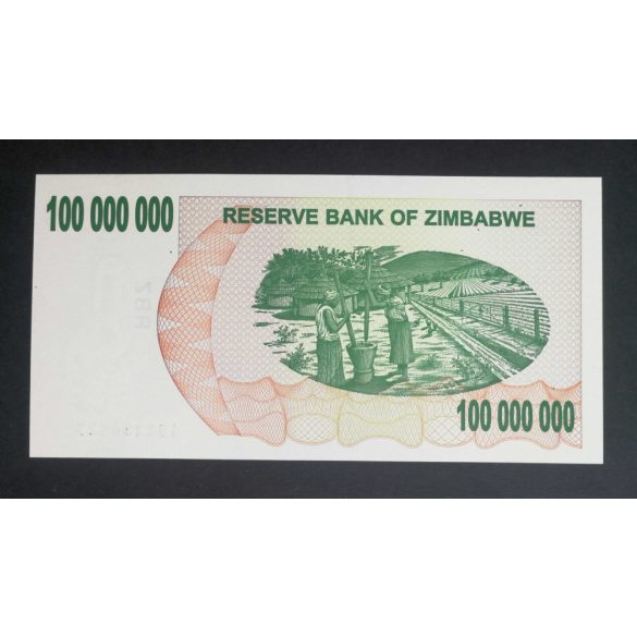 Zimbabwe 100 Million Dollars 2008 UNC
