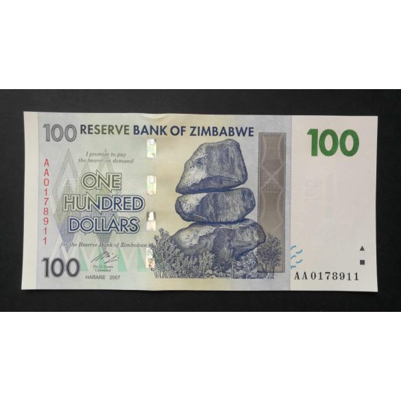 Zimbabwe 100 Dollars 2007 UNC