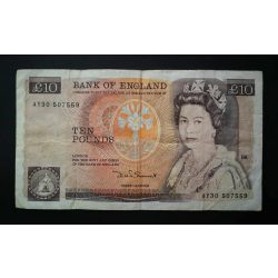 England 10 Pounds 1987 F