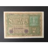 Germany 50 Mark 1919 F