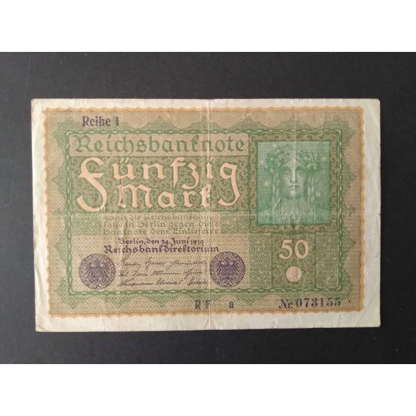 Germany 50 Mark 1919 F