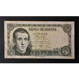 Spain 5 Pesetas 1951 VF