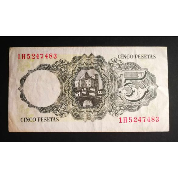 Spain 5 Pesetas 1951 VF