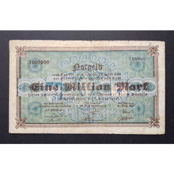 Germany Recklinghausen 1 Million Mark 1923 F