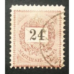 Hungary 1889 Letter, black cipher 24 kr. perf. B11 1/2 used