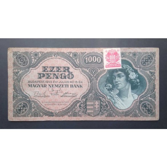 Hungary 1000 Pengő 1945 F