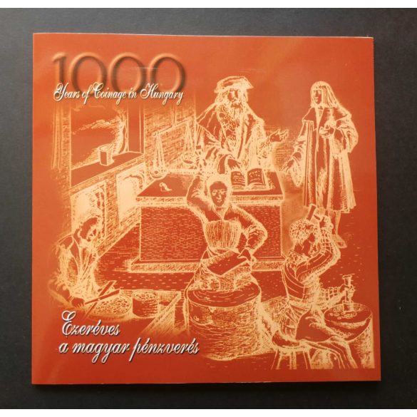 Hungary's 1000-year-old coinage circulation line 2001 decorative case BU
