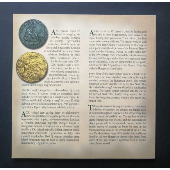 Hungary's 1000-year-old coinage circulation line 2001 decorative case BU