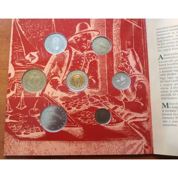 Hungary's 1000-year-old coinage circulation line 2001 decorative case BU