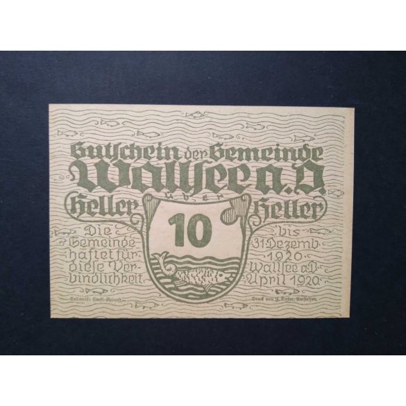 Austria 10 Heller 1920 Unc Wallee