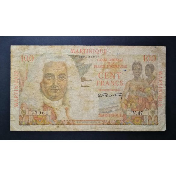 Martinique 100 Francs 1947 VG+