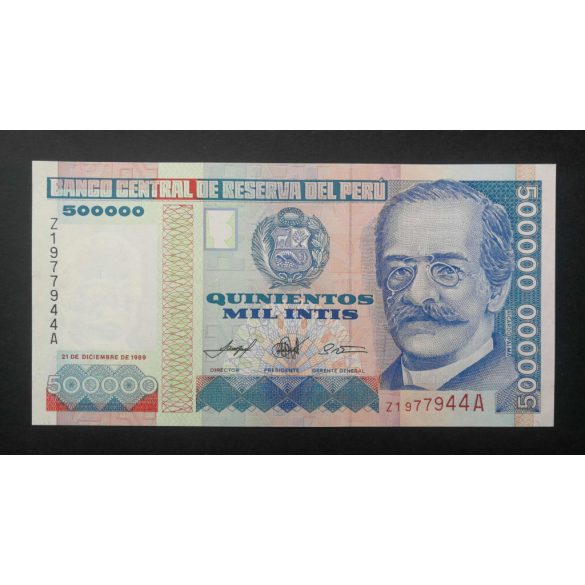 Peru 500000 Intis 1989 Unc 