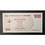 Zimbabwe 1000 Dollars 2006 UNC