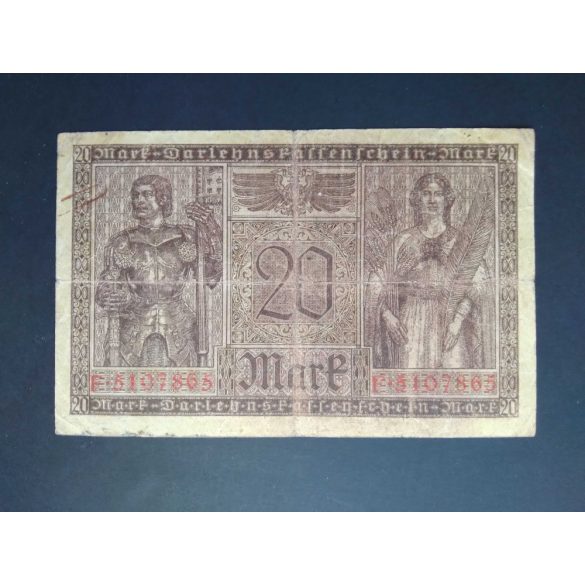 Germany 20 Mark 1918 F
