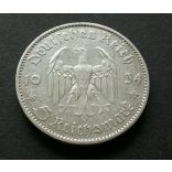 Németország 5 Márka 1934 Potsdam templom 13,9 g ezüst