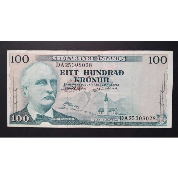 Izland 100 Kronur 1961 F