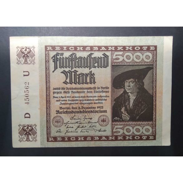 Germany 5000 Mark 1922 VF