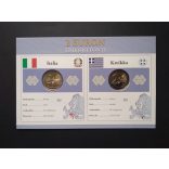EU 2 Euro set of 2 pcs commemorative coins Unc