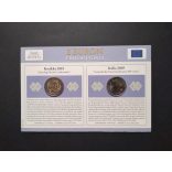 EU 2 Euro set of 2 pcs commemorative coins Unc