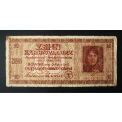 Ukrajna 10 Karbowanez 1942 VG