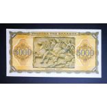 Greece 5000 Drachma 1943 XF