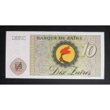 Zaire 10 Zaires 1985 UNC 