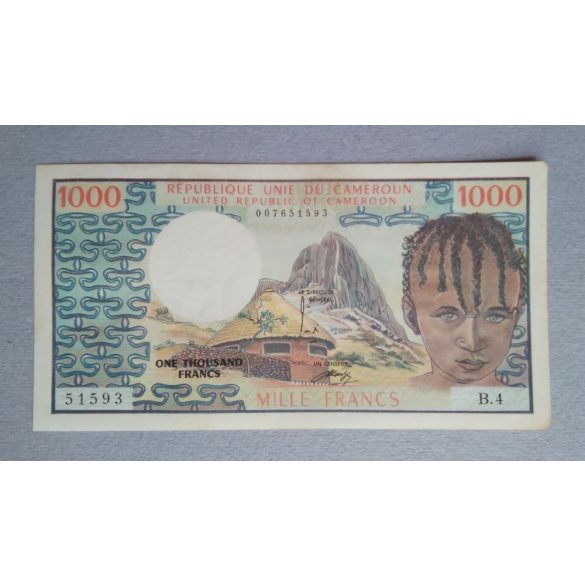 Kamerun 1000 Francs 1974  VF+