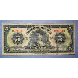 Mexikó 5 pesos 1949 F