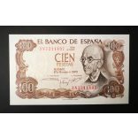 Spain 100 Pesetas 1970 UNC