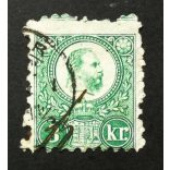 Hungary 1871 3 Kr. engraved, used 