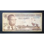 Congo 100 Francs 1962 F